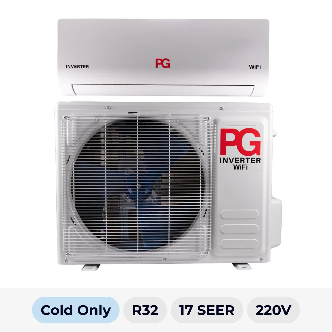 Mini Split PG 18000 BTU solo frio 17 SEER2 R-32 220V