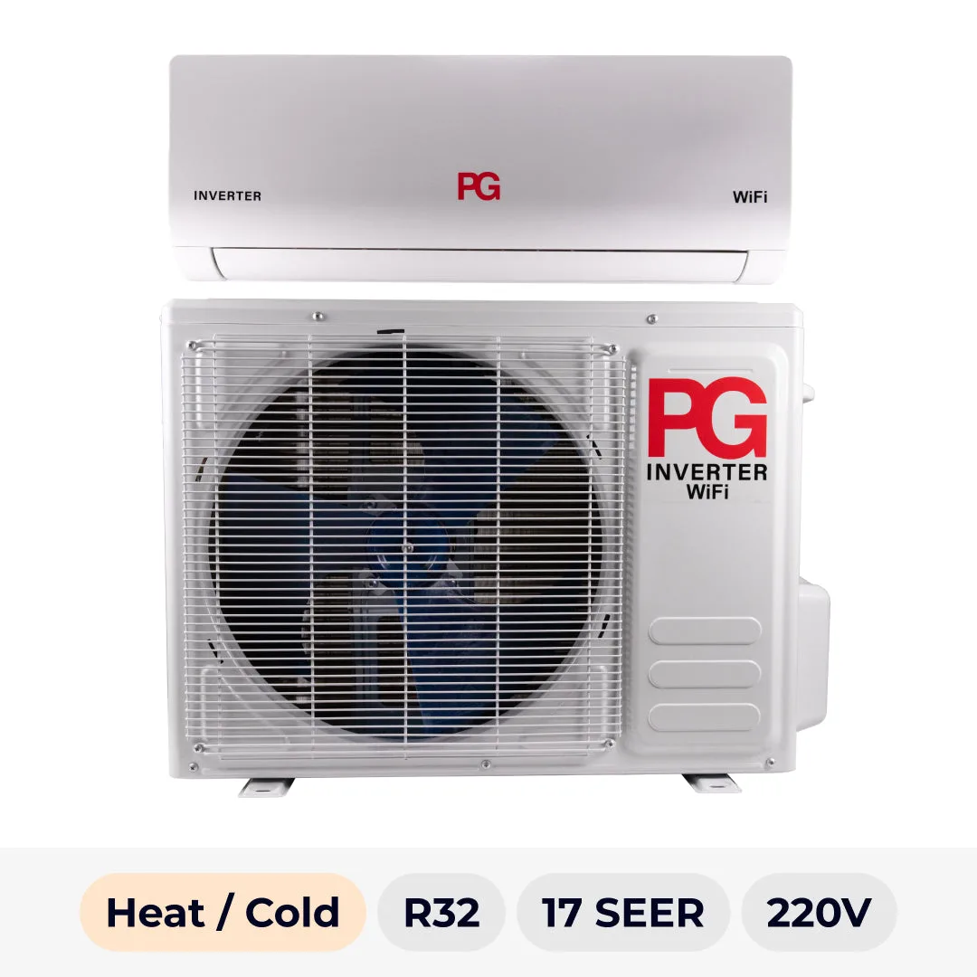 Mini Split PG 12000 BTU frio/calor 17 SEER R-32 220V