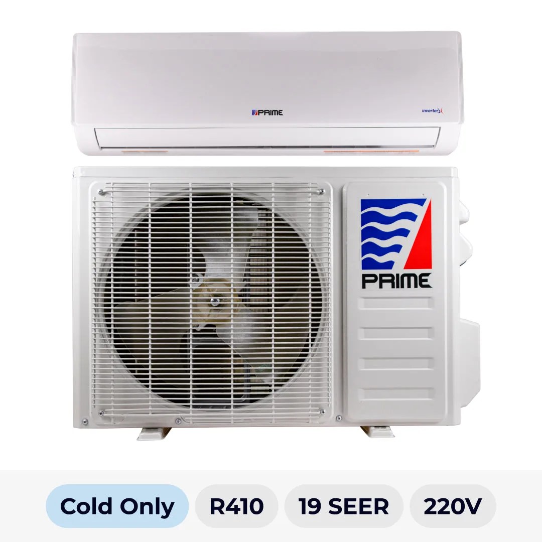 Mini Split PRIME 36000 BTU solo frio 19 SEER R-410A 220V